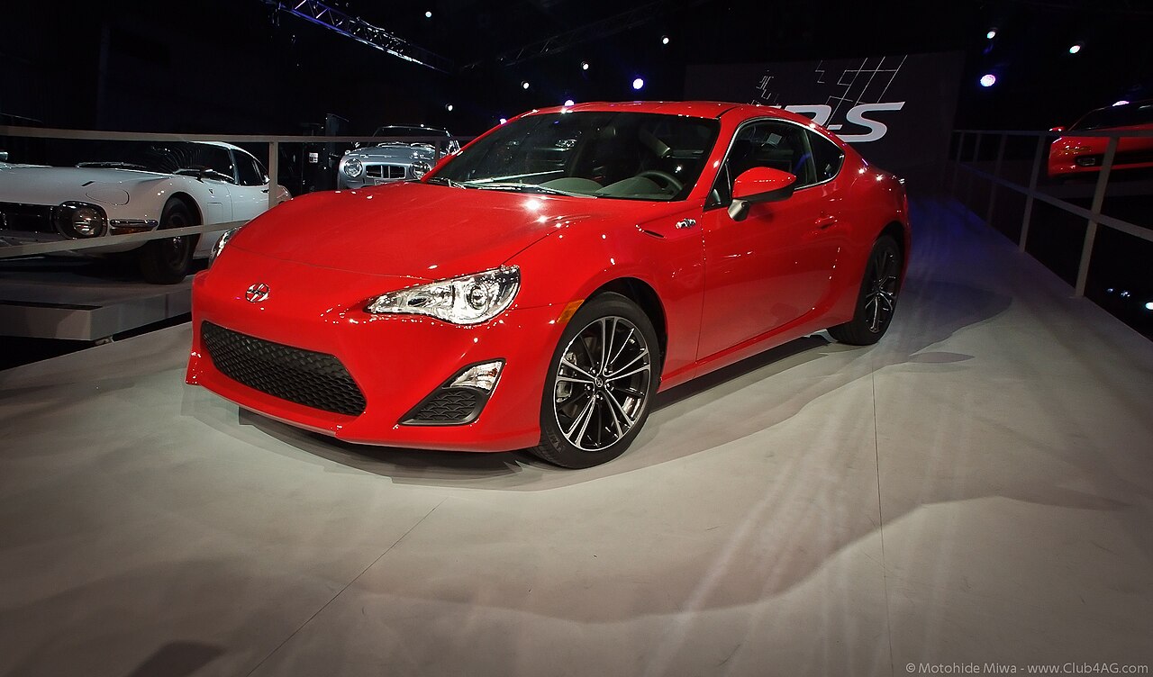 Scion FR-S at a 2011 preview event, similar to the cars Alpha Squad members drove