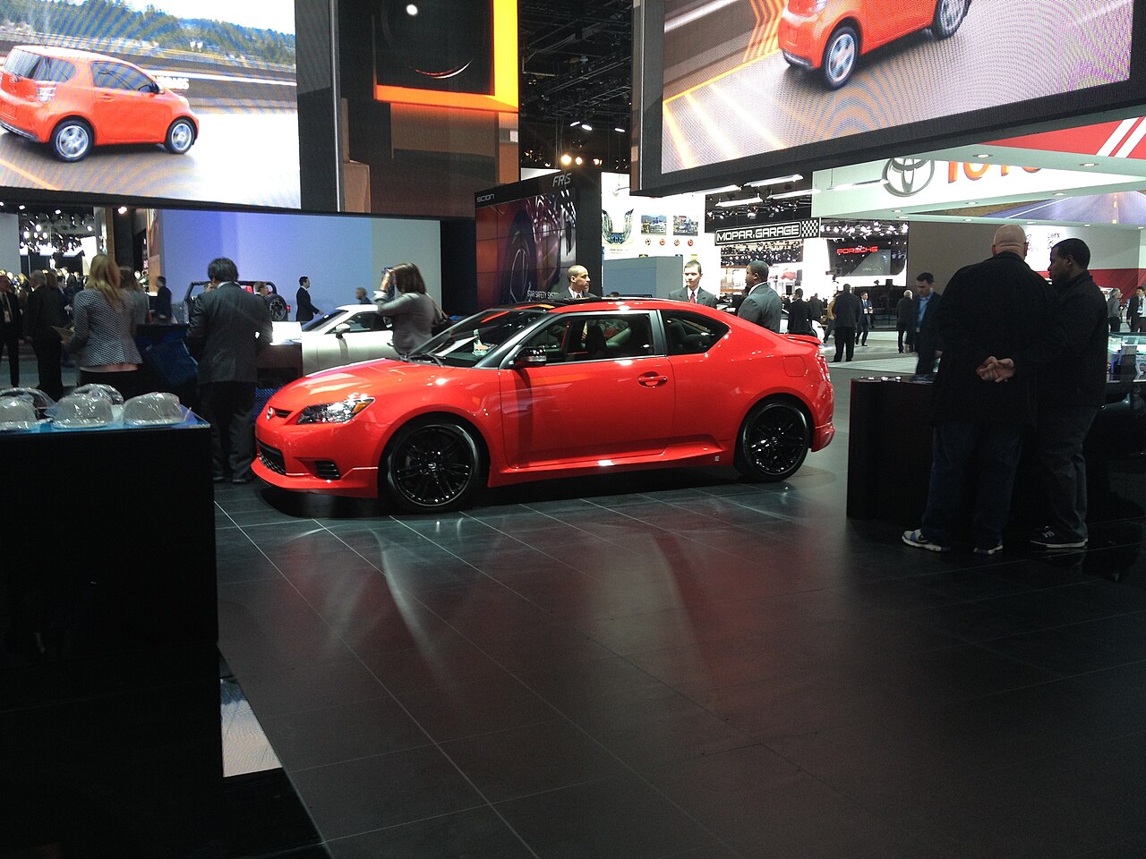 Scion tC parked at night — lived-in car experiment