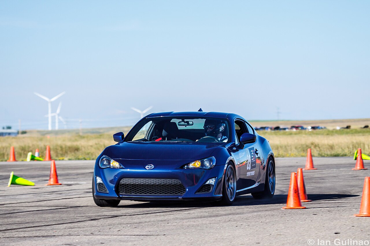 Scion FR-S on track, drift angle