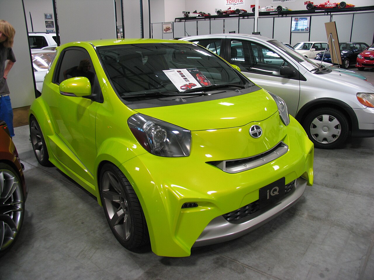 Scion iQ concept car on display