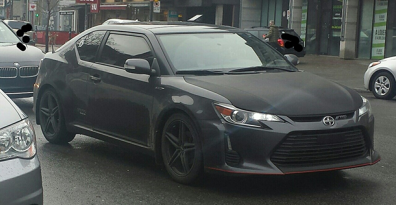 A TRD-styled Scion tC, representative of the second-generation platform the Jodele family customized