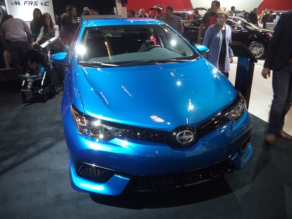 2016 Scion iM hatchback, front three-quarter view